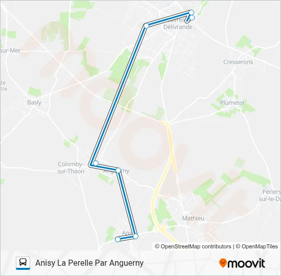 LIGNE 145 Bus Line Map