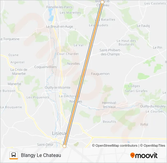 LIGNE 150 Bus Line Map