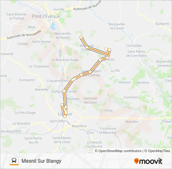 LIGNE 150 Bus Line Map