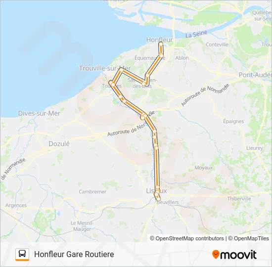 LIGNE 150 Bus Line Map