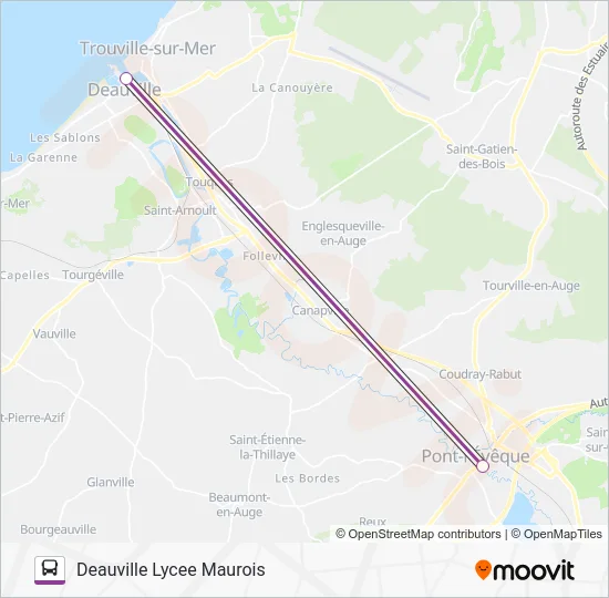 LIGNE 151 Bus Line Map
