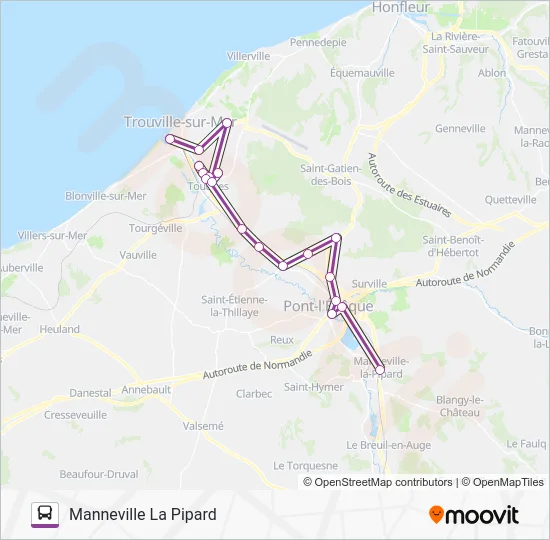 LIGNE 151 Bus Line Map