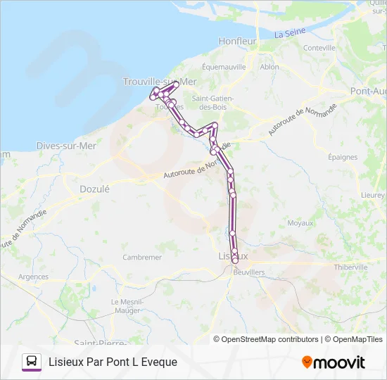 LIGNE 151 Bus Line Map
