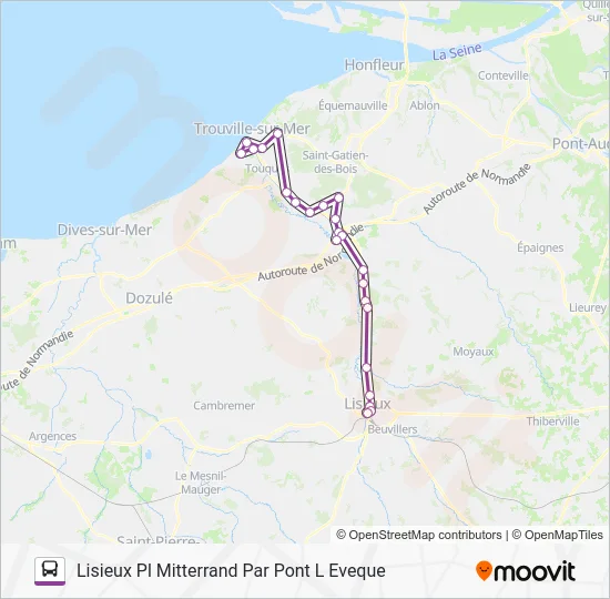 LIGNE 151 Bus Line Map