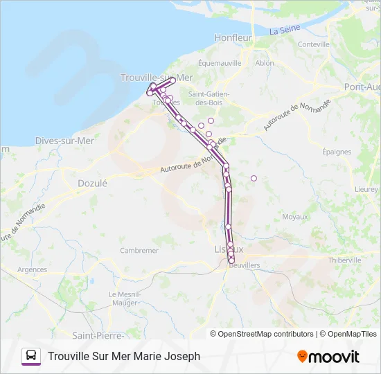 LIGNE 151 Bus Line Map