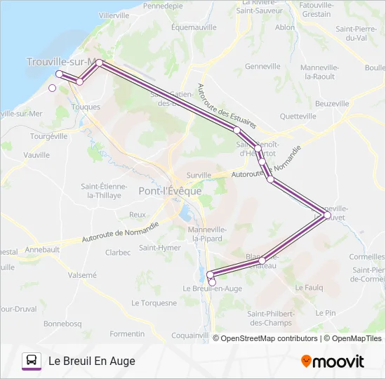LIGNE 151 Bus Line Map