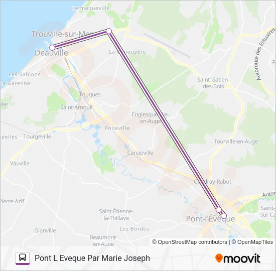 LIGNE 151 Bus Line Map