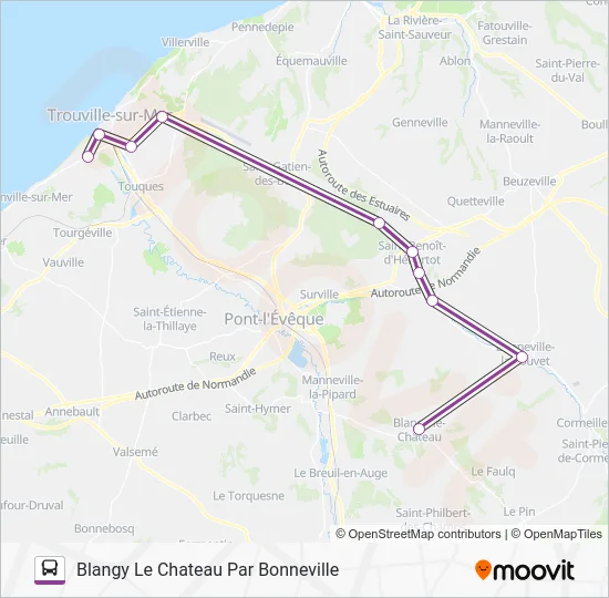 LIGNE 151 Bus Line Map