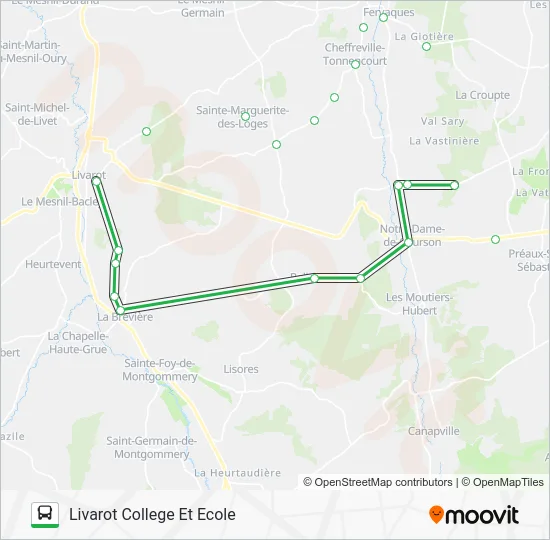 LIGNE 153 Bus Line Map