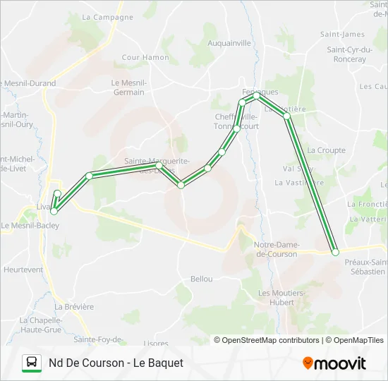 LIGNE 153 Bus Line Map