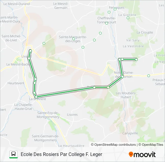 LIGNE 153 Bus Line Map