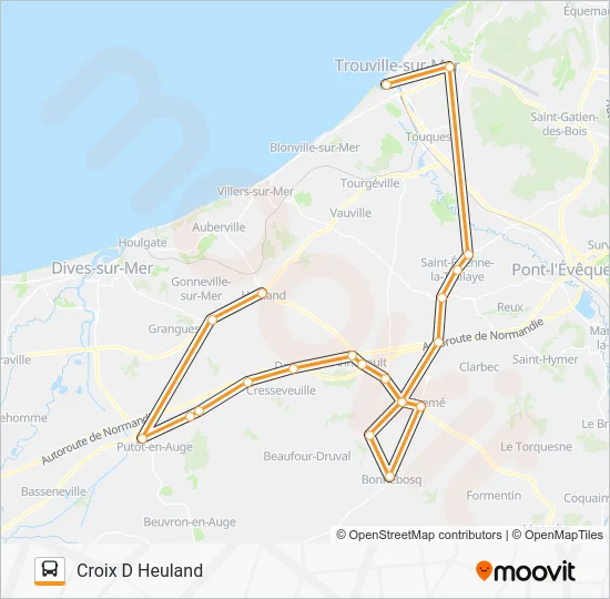 LIGNE 154 Bus Line Map