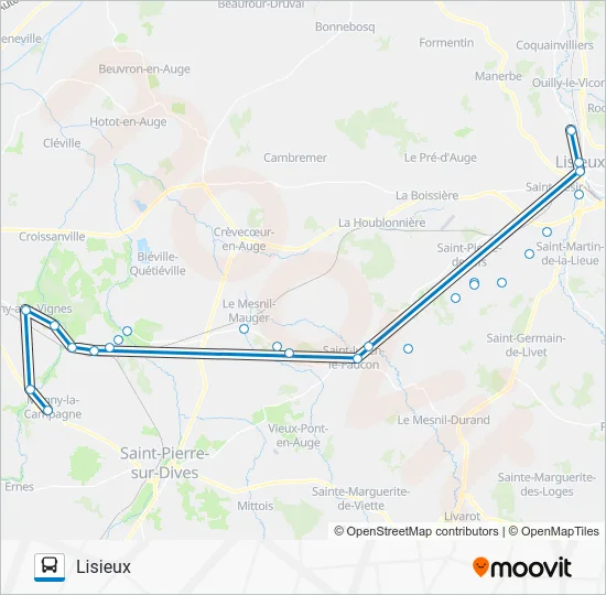 LIGNE 155 Bus Line Map