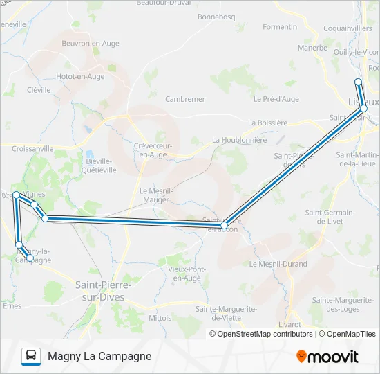 LIGNE 155 Bus Line Map