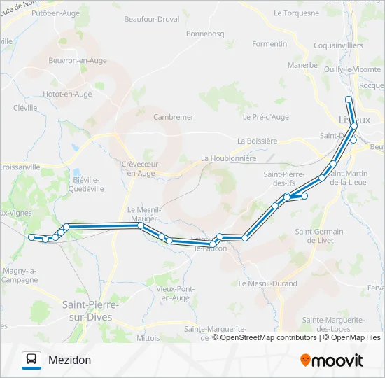 LIGNE 155 Bus Line Map