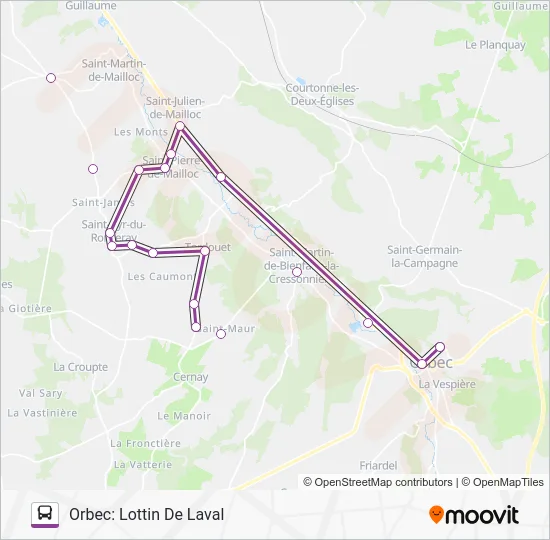 LIGNE 156 Bus Line Map