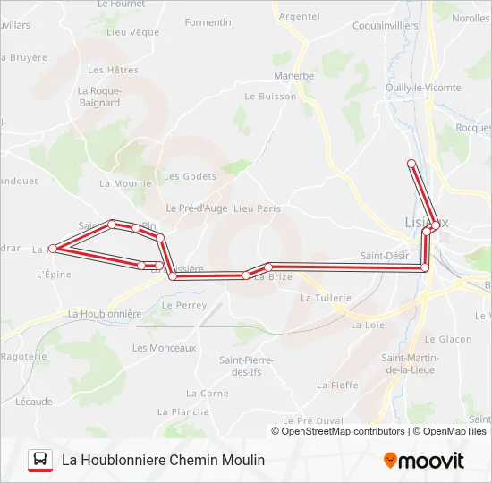 LIGNE 158 Bus Line Map