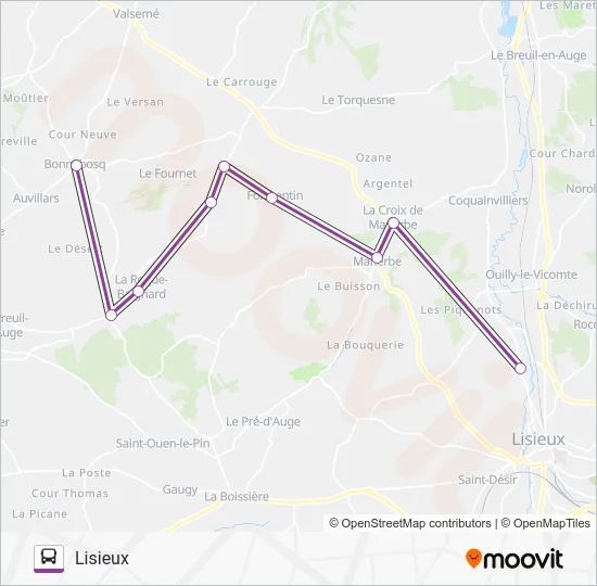 LIGNE 159 Bus Line Map