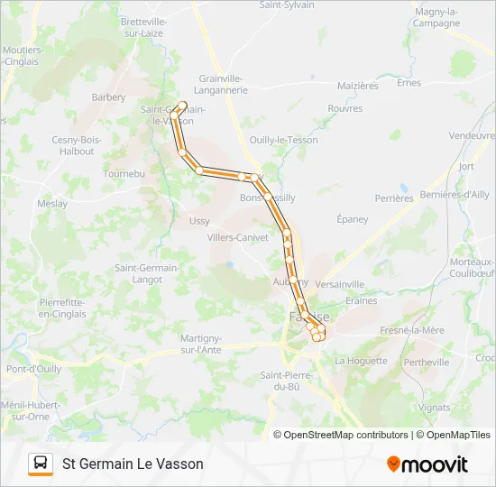 LIGNE 160 Bus Line Map