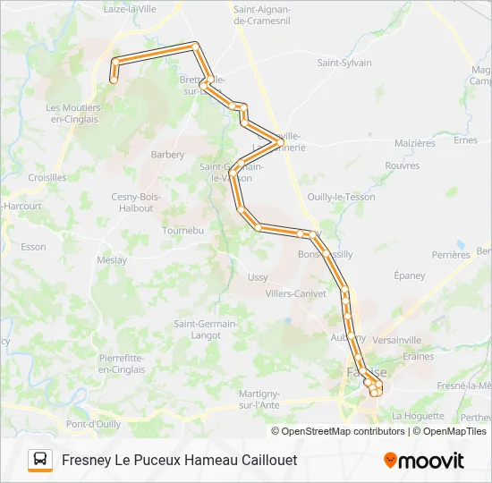 LIGNE 160 Bus Line Map