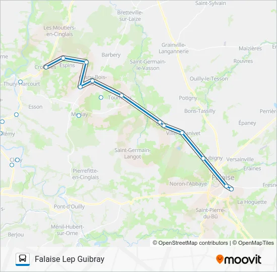 LIGNE 161 Bus Line Map