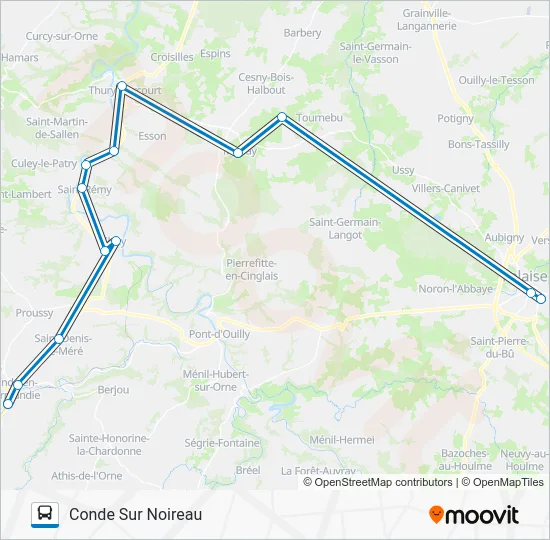 LIGNE 161 Bus Line Map