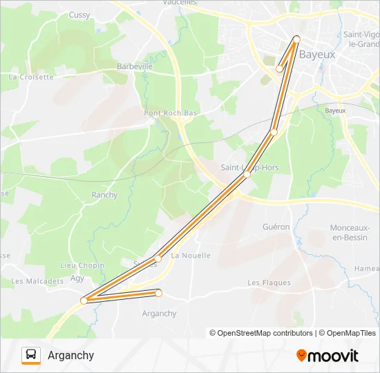LIGNE 171 Bus Line Map