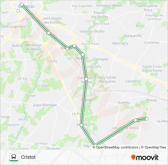 LIGNE 172 Bus Line Map