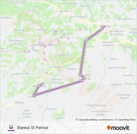 LIGNE 173 Bus Line Map