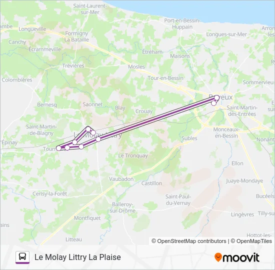LIGNE 173 Bus Line Map