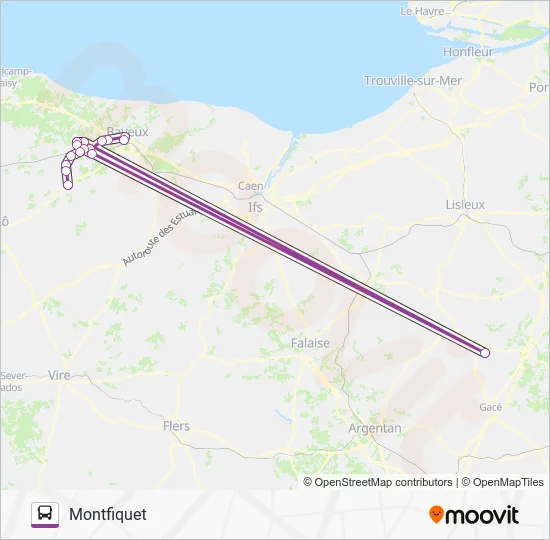 LIGNE 173 Bus Line Map