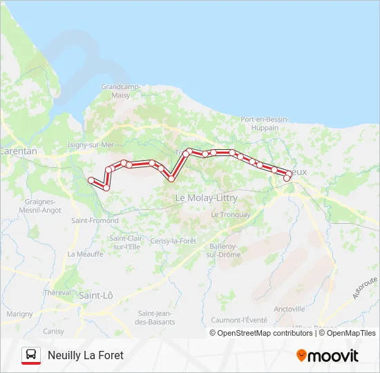 LIGNE 176 Bus Line Map