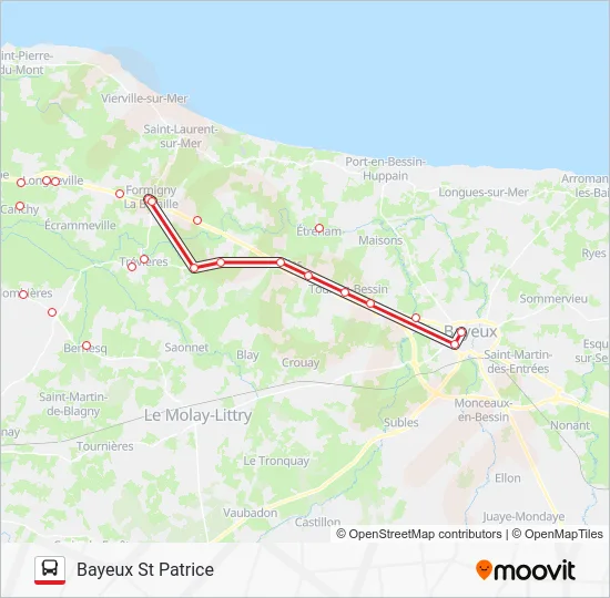 LIGNE 176 Bus Line Map