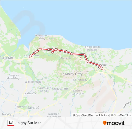 LIGNE 176 Bus Line Map