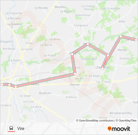 LIGNE 183 Bus Line Map