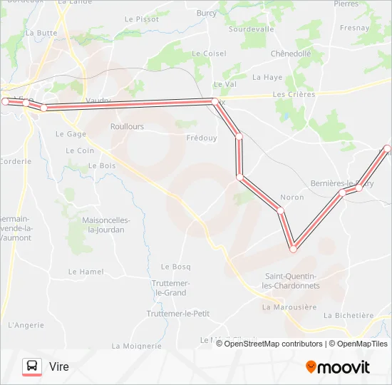 LIGNE 184 Bus Line Map