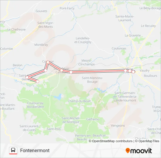 LIGNE 186 Bus Line Map