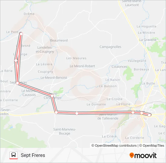 LIGNE 187 Bus Line Map