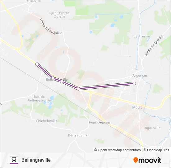 LIGNE 216 Bus Line Map