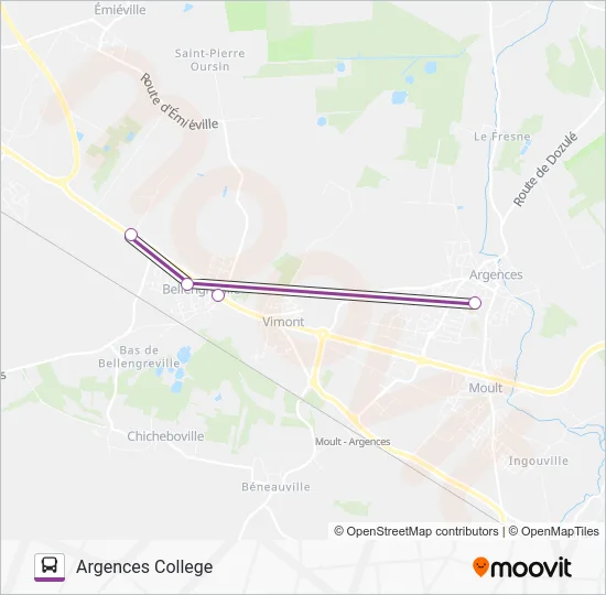LIGNE 216 Bus Line Map