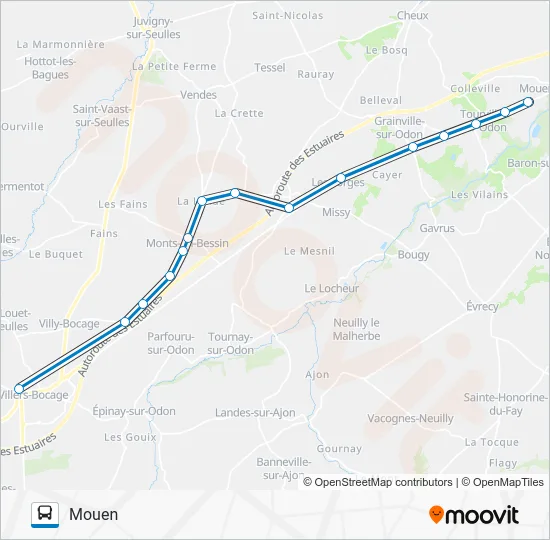 LIGNE 232 Bus Line Map