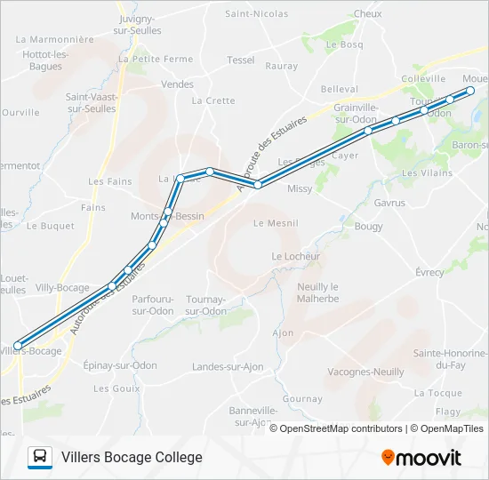 LIGNE 232 Bus Line Map