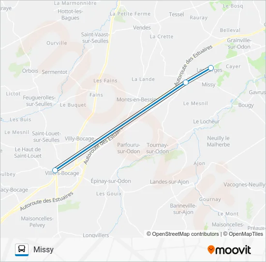 LIGNE 232 Bus Line Map
