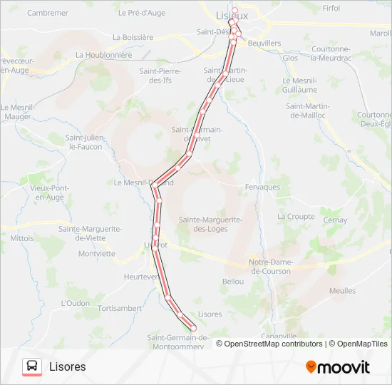 LIGNE 253 Bus Line Map