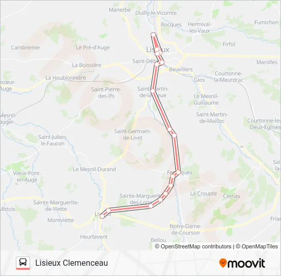 LIGNE 253 Bus Line Map