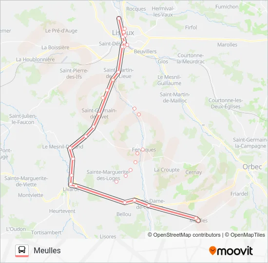 LIGNE 253 Bus Line Map