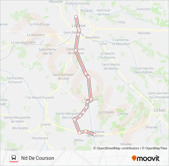 LIGNE 253 Bus Line Map