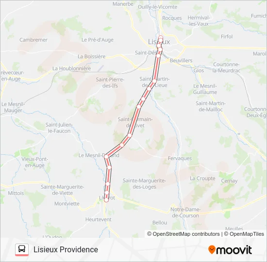 LIGNE 253 Bus Line Map