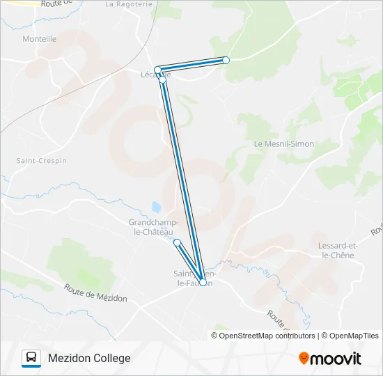LIGNE 255 Bus Line Map