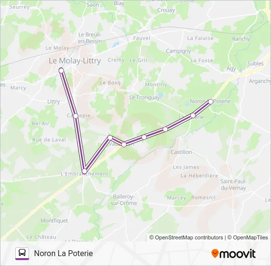 LIGNE 273 Bus Line Map